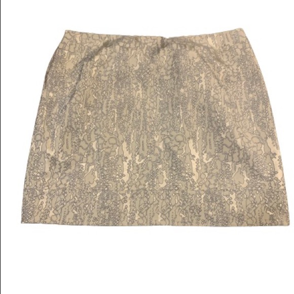 LAFEYETTE 148 Gold and Silver Jacquard Brocade Tulip Mini Skirt Plus Sz 18 - Picture 10 of 11